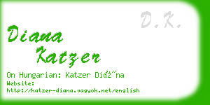 diana katzer business card